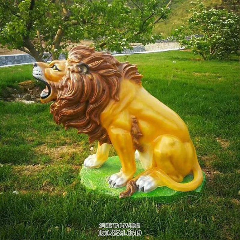老虎雕塑工程 动物雕塑装饰精品 烤漆玻璃钢老虎雕塑制造商