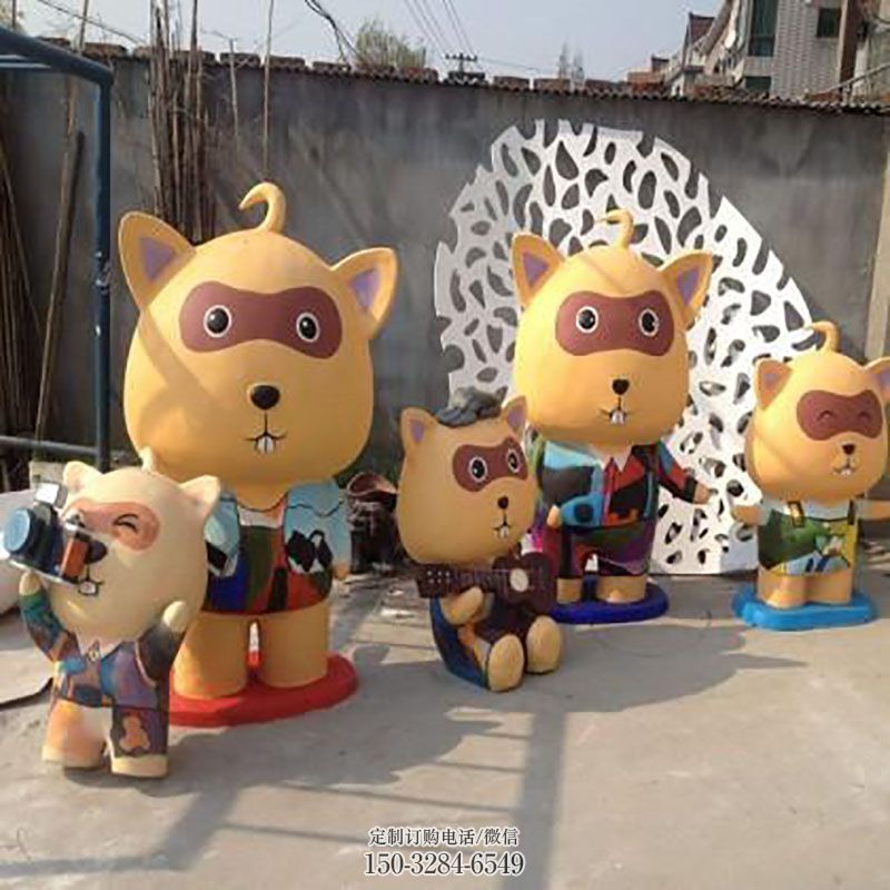 钢铸老虎雕塑 园林卡通雕塑摆件订做 商业卡通老虎雕塑标准
