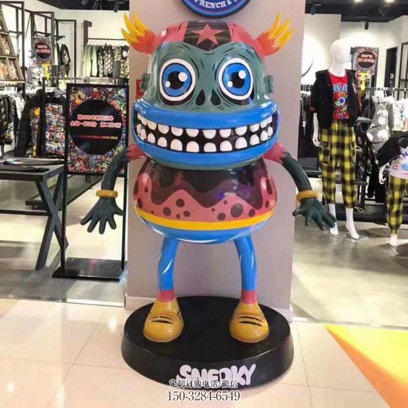老虎雕塑底座 户外卡通雕塑摆放精选 企业标志卡通老虎雕塑精选
